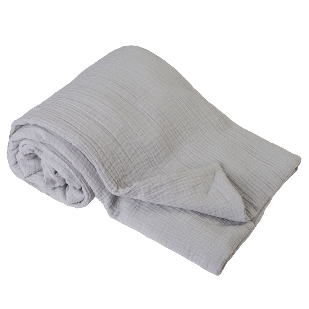 Одеяло Muslin 75х100 Св.сиво 42 Baby Matex