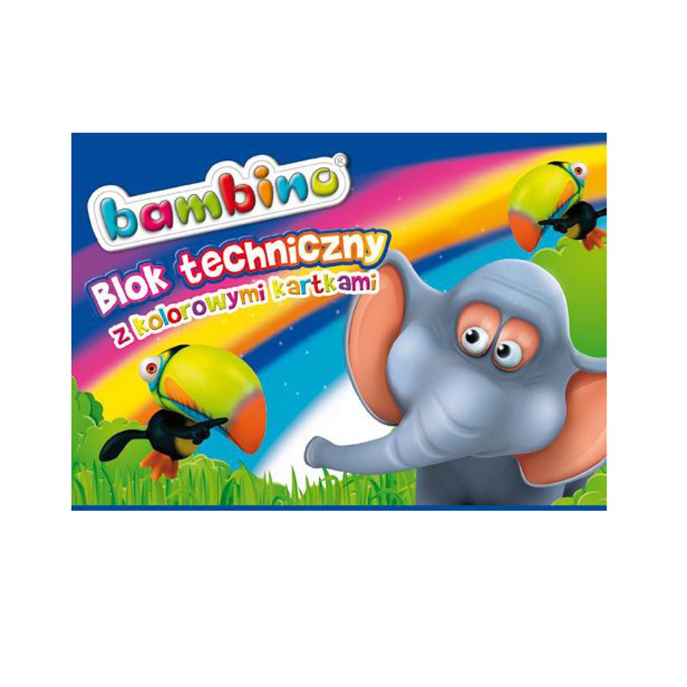 Bloc 10L. Hârtie colorată Bambino
