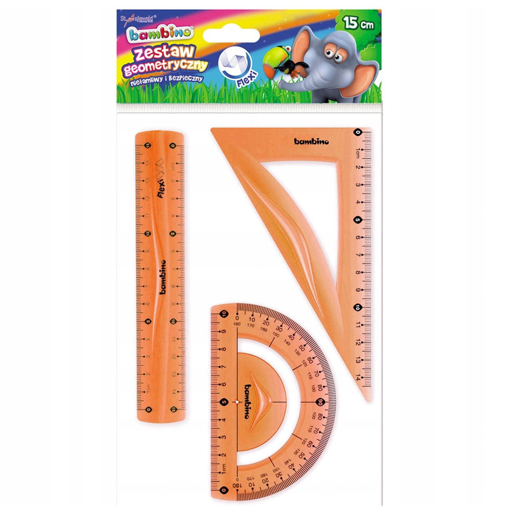 Set de desen Bambolino 15 cm 3 buc Albastru