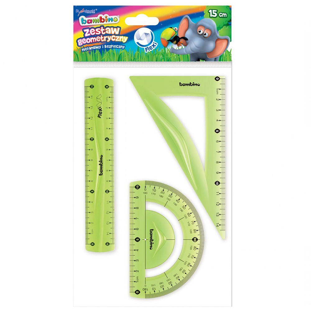Set de desen Bambolino 15 cm 3 buc Albastru