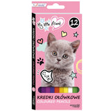 Creioane 12 culori Micul meu prieten 18 cm Câine