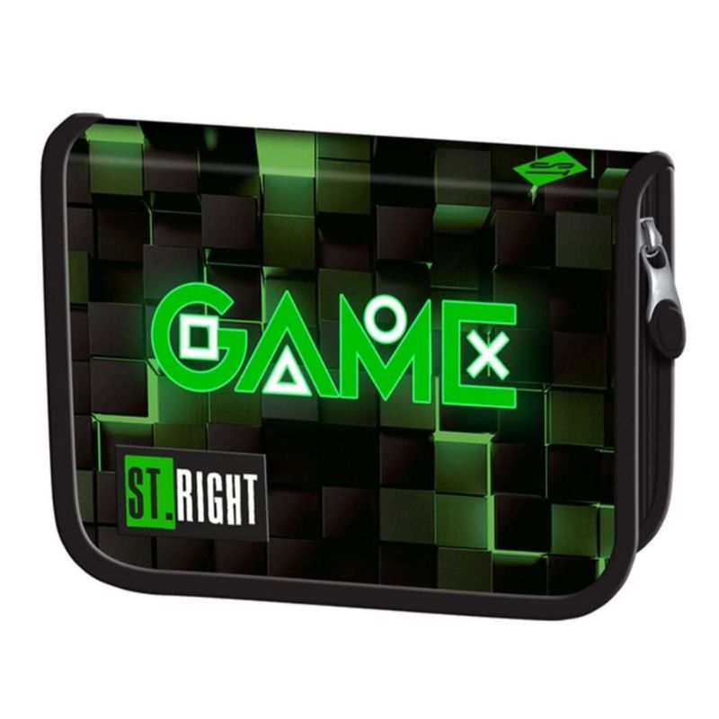 Neszesszer, üres, 1 cipzárral, Green Game, Pc03, St. Majewski