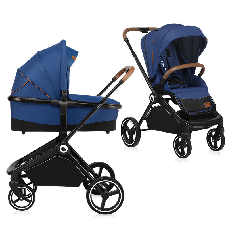 Бебешка Количка 2в1 Mika Blue Navy Lionelo
