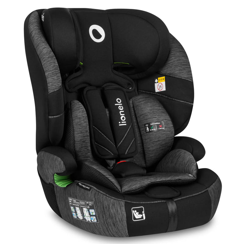 Стол За Кола Levi One I Size Black Grey Lionelo