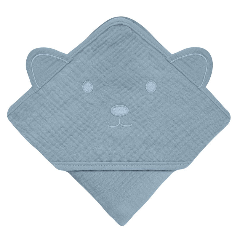 Бебешка Хавлия С Качулка 80x80 Grey Sky Lionelo
