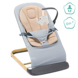 Fillikid Бебешки Шезлонг Star - Grey-Beige