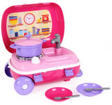 Cărucior de bucătărie pe roți cu mâner detașabil 35X25X16