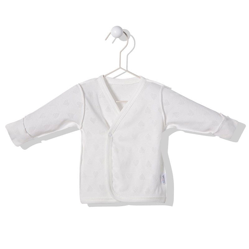 T2998 Жилетка Hearts Екрю 0-3M/62Cm --- BebeMama