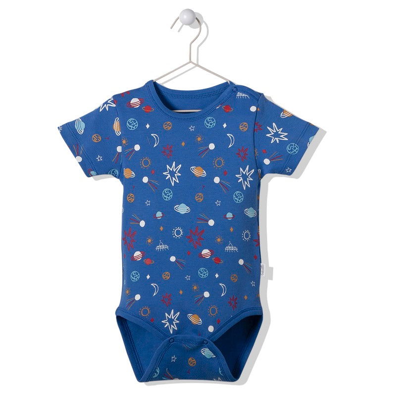 T3106 Боди Sky Ball Син 0-3M/62Cm --- BebeMama