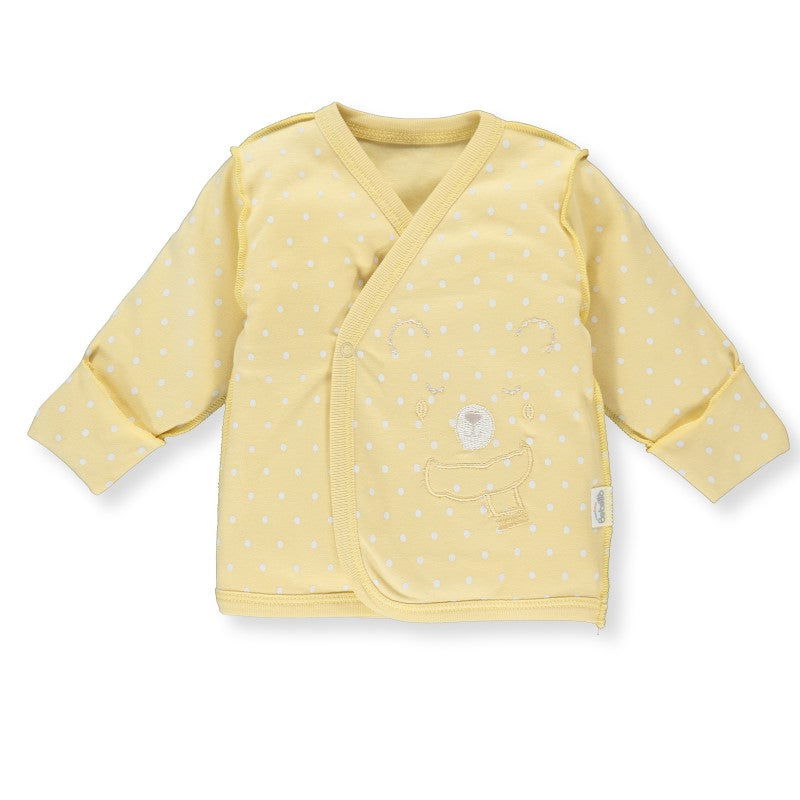 T3225 Жилетка Baby Couple Жълт 0-3M/62Cm --- BebeMama