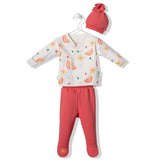 Z807 К-Кт 3 Ч. Joyfull Червен 0-3M/62Cm --- BebeMama