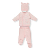 Z831 К-Кт 3Ч. Baby Courle Pink 0-3M/62Cm --- BebeMama