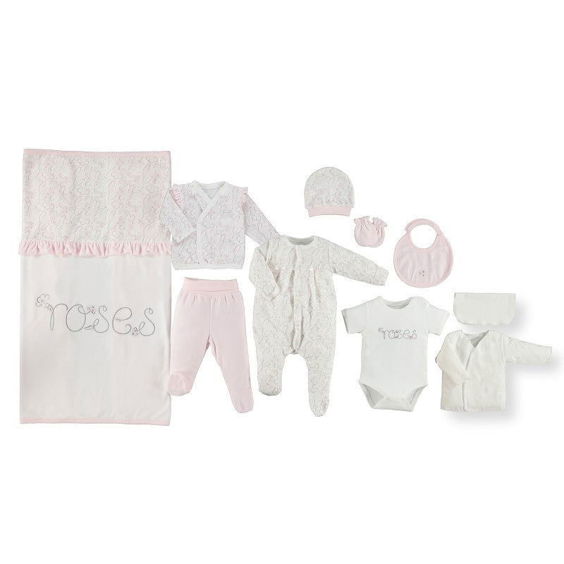 Z836 К-Кт 10Ч. Violet And Roses Pink 1-3M/62Cm --- BebeMama