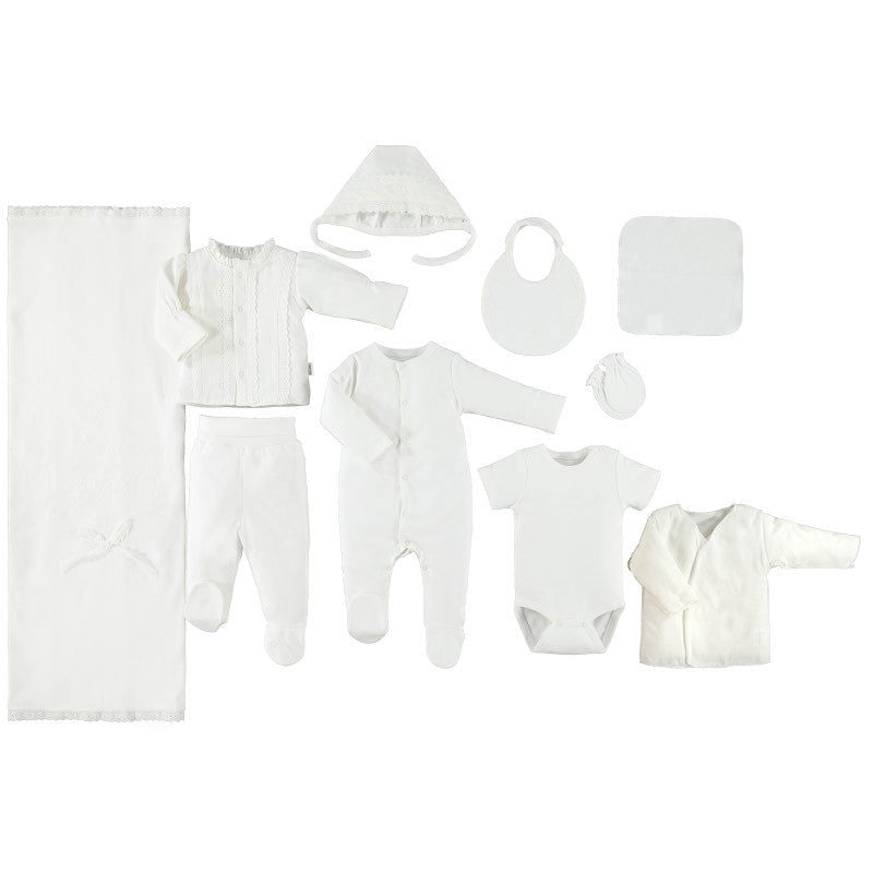 Z854 К-Кт 10Ч. Born To Royal Ecru 0-3M/62Cm --- BebeMama