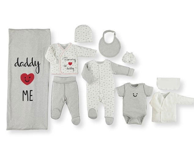 Bebetto - Комплект За Изписване 10 Ч. Mum&Dad/23 Z844E Момче 0-3М/62См --- BebeMama