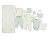 Bebetto - Комплект За Изписване Органик 10 Ч. Pure Teddy Z850M Момче 0-3М/62См Мента --- BebeMama