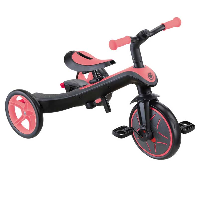 Tricicletă Globber Explorer 4 în 1 cu baldachin - Roz