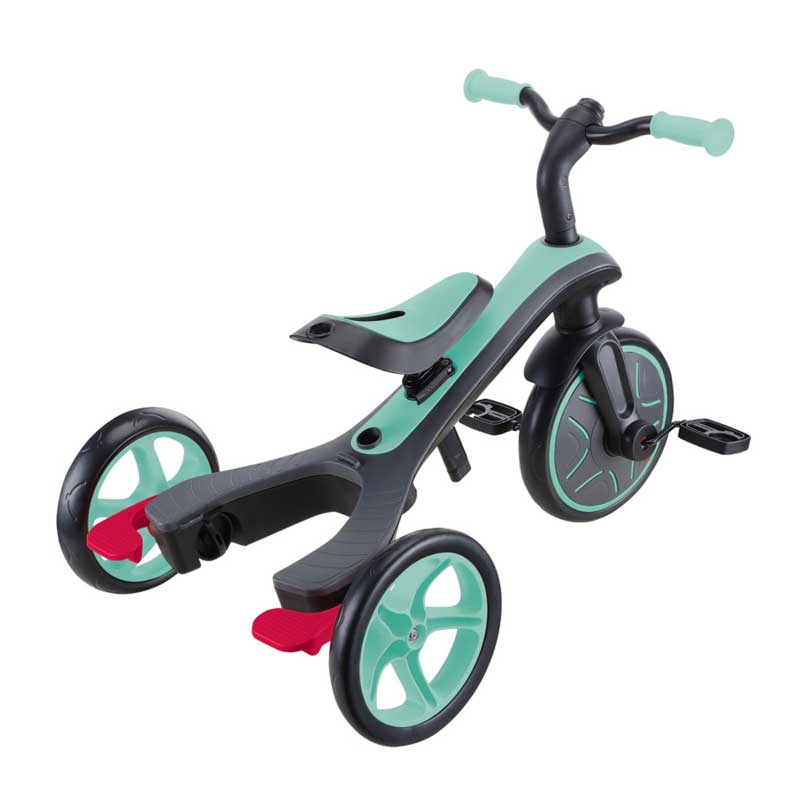 Tricicletă Globber Explorer 4 în 1 cu baldachin - Verde Mentă