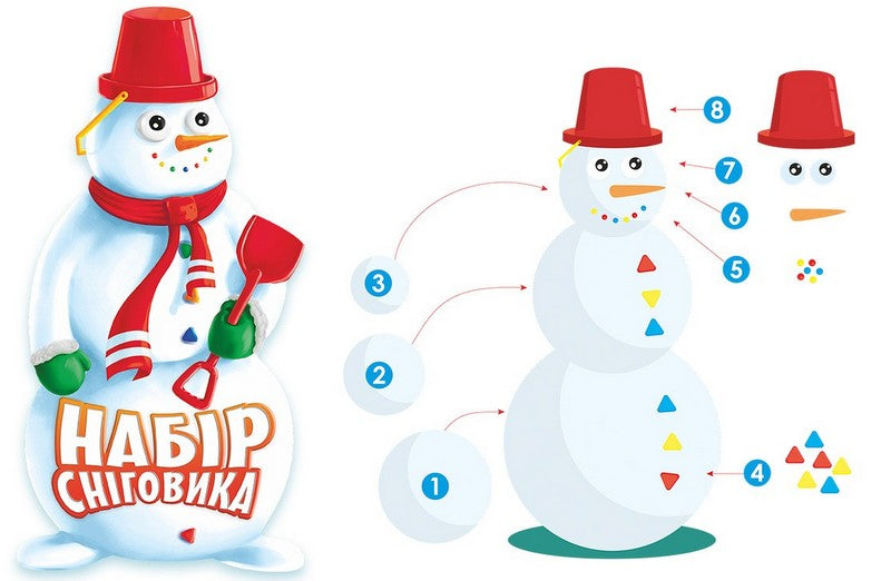 Creează-ți propriul om de zăpadă 50x22x19 cm