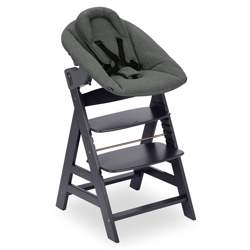 Дървен Стол За Хранене И Шезлонг Alpha+dark Grey Hauck