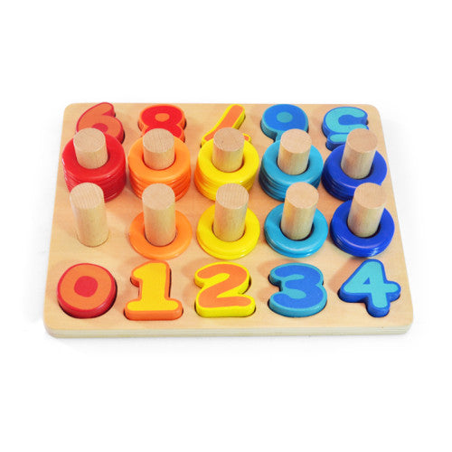 Дървена Дъска С Цифри И Рингове