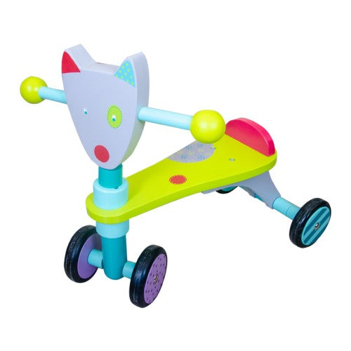 Детско Дървено Колело За Бутане С 4 Колелета Smartbaby