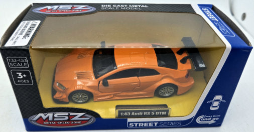 Метален Точен Модел Кола 1:43 Audi Rs 5 Racing С Амортисьори И Отварящи Се Врати