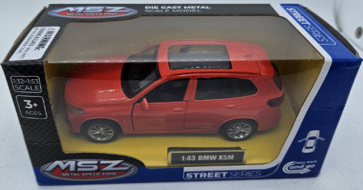 Метален Точен Модел Кола 1:43 Bmw X5m С Амортисьори И Отварящи Се Врати Julia