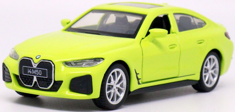 Метален Точен Модел Кола 1:43 Bmw I4 M50С Амортисьори И Отварящи Се Врати