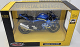 Метален Точен Модел Мотор 1:12 Suzuki Gsx R1000 С Амортисьори Julia