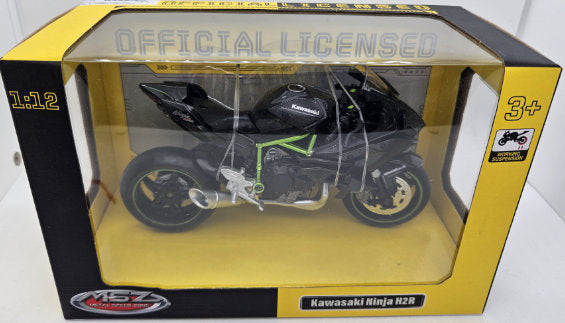Метален Точен Модел Мотор 1:12 Kawasaki Ninja H2r С Амортисьори Julia