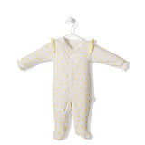 T3018 Гащеризон Sun And Friends Б-Жълт 3-6M/68Cm --- BebeMama