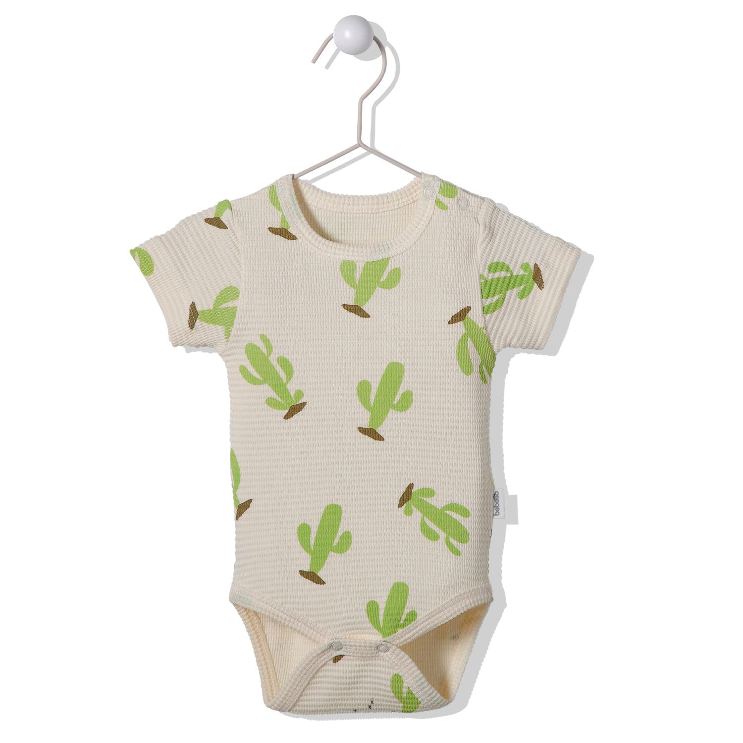 T3045 Боди Cute Cactus Екрю 3-6M/68Cm --- BebeMama