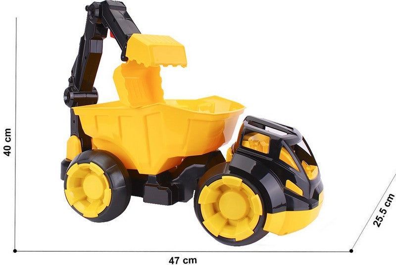 Камион Самосвал Със Странично Изсипване И Съчленена Кабина И Отваряща Се Щипка 47Х27Х26 --- BebeMama