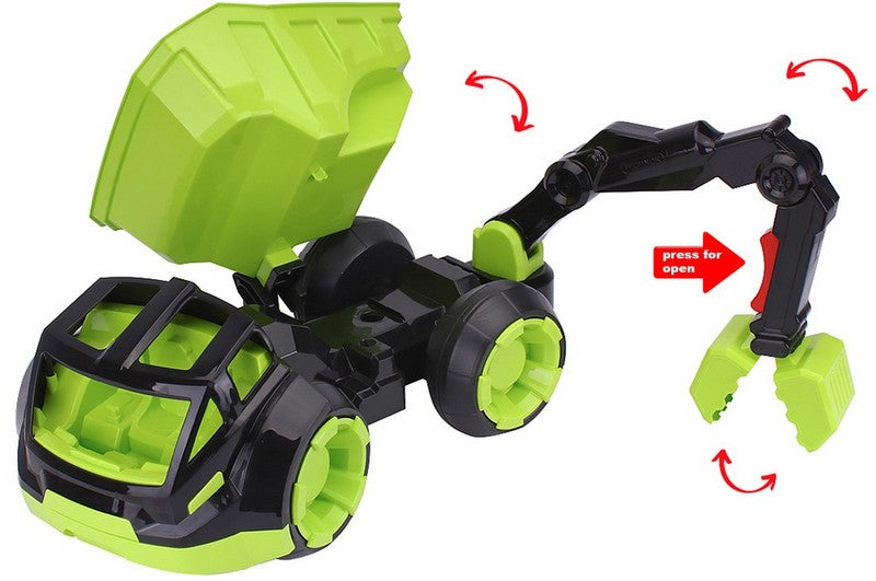 Камион Самосвал Със Странично Изсипване И Съчленена Кабина И Отваряща Се Щипка 47Х27Х26 - Коли, Камиони, Влакове И Самолети - TheSmileOfYourBaby - BebeMama