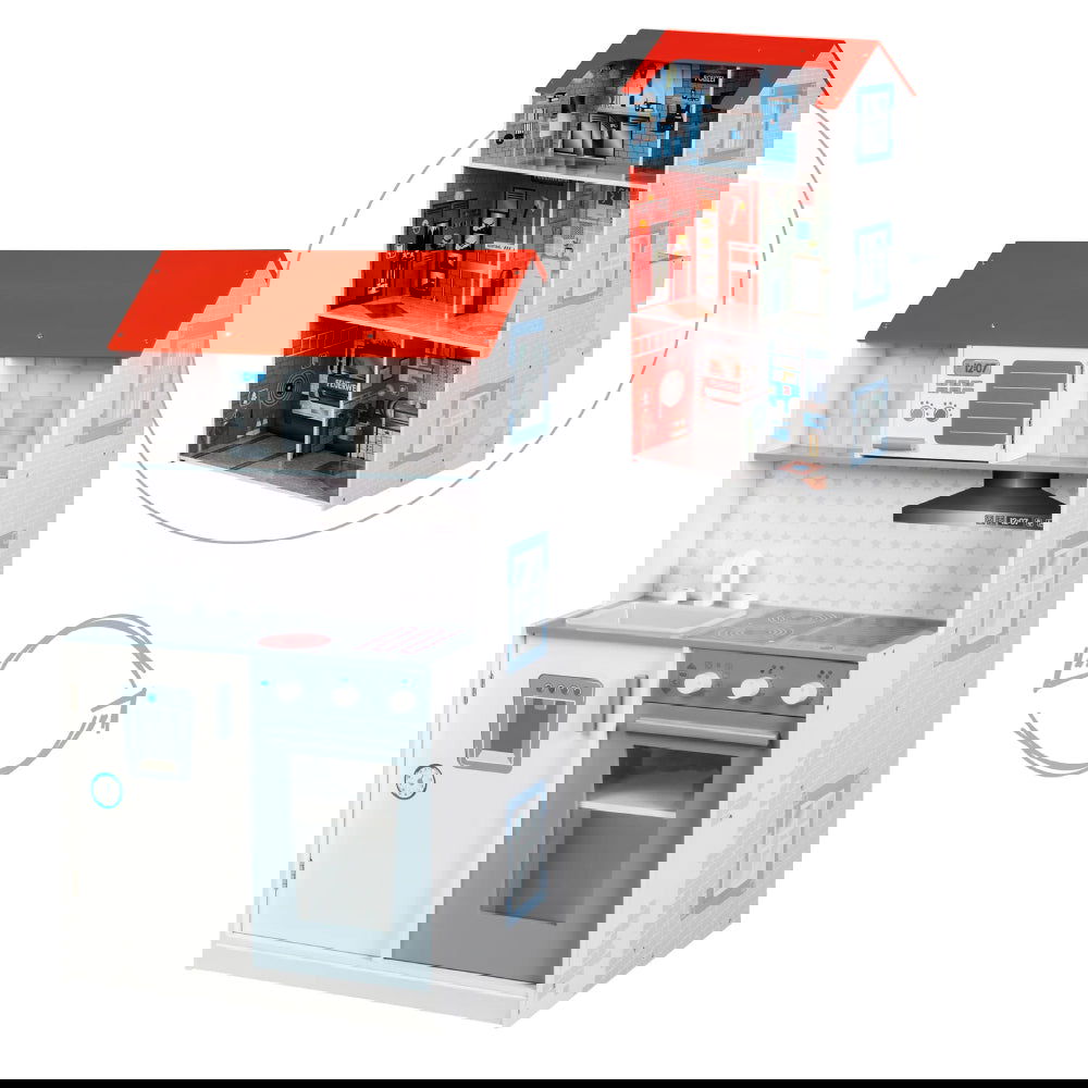 6965 Къща За Кукла И Кухня 2 В1 --- BebeMama