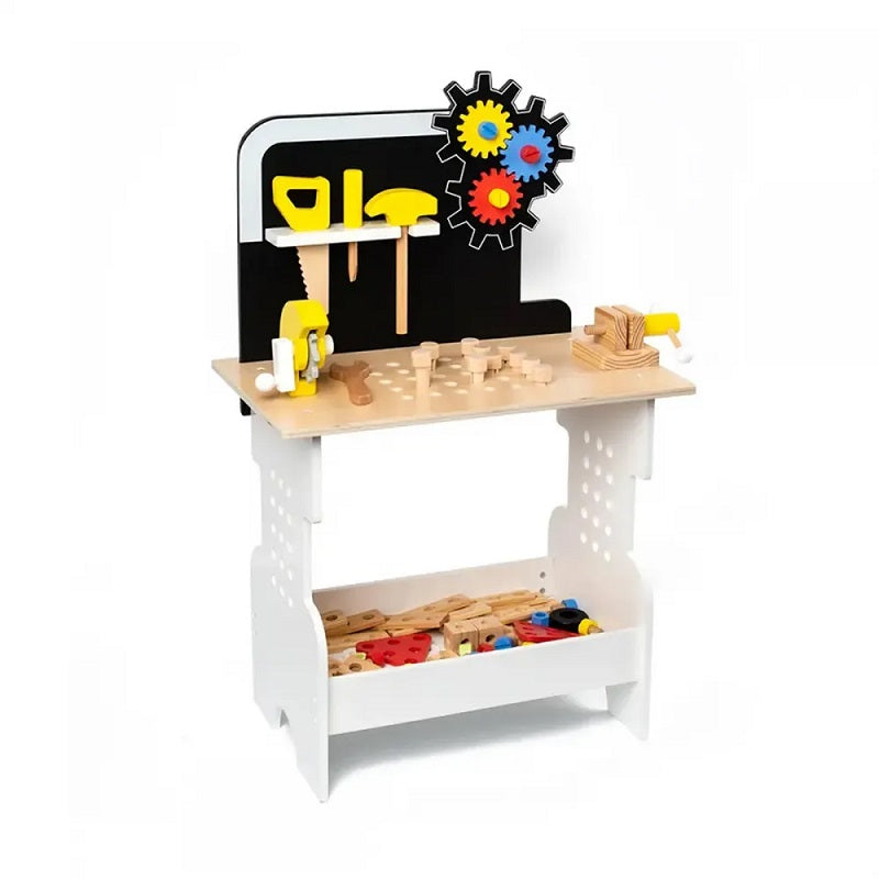 Bl 20215 Дървена Работилница С Инструменти Черен Raya Toys