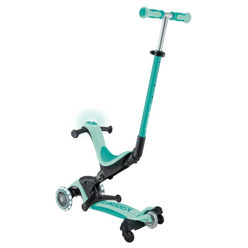 Тротинетка 5 В 1 Globber Go Up Deluxe Lights 360° - Ментово Зелена