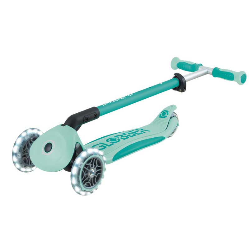 Тротинетка 5 В 1 Globber Go Up Deluxe Lights 360° - Ментово Зелена