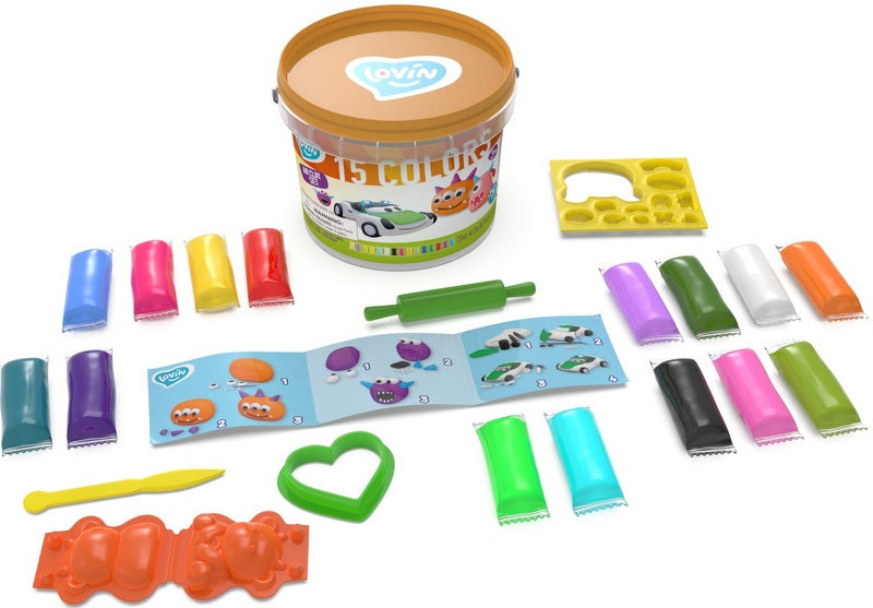 Trusă creativă cu monștri de modelat 14x14x13 în cutie