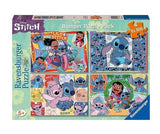 Ravensburger - Пъзел 4Х100 Ел. - Стич