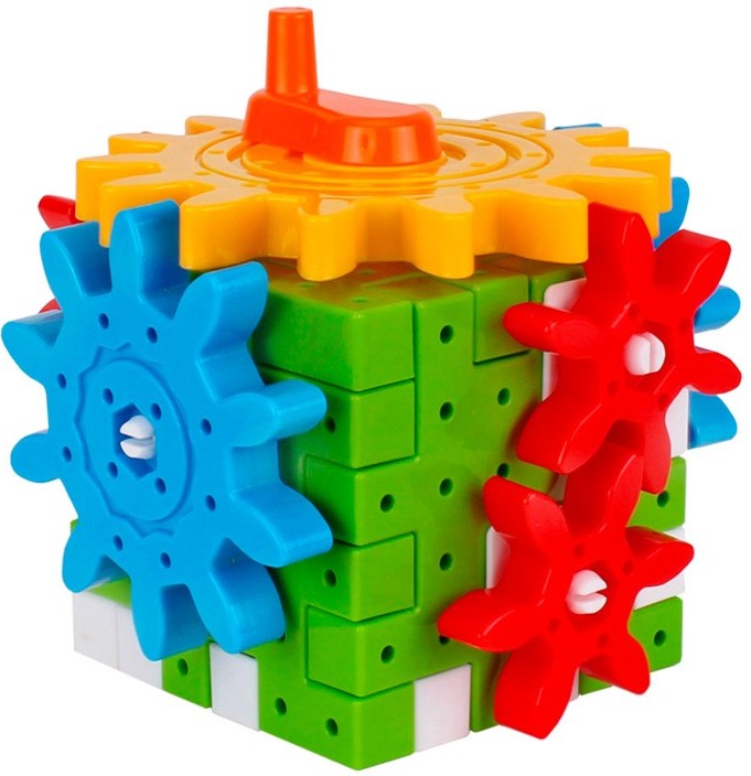 Кубче Сортер Въртящи Части Основи На Механиката 12х12х12 Julia