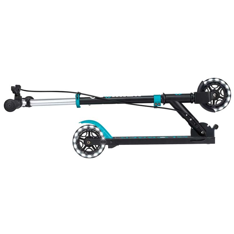 Тротинетка С Ръчна Спирачка Flow Element Junior Lights, Черна-Синя