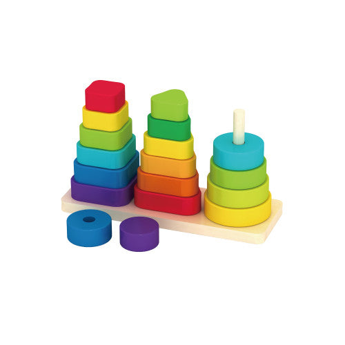 Дървена Играчка За Нанизване С 3 Оси