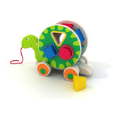 Broască țestoasă din lemn cu roți - Sortator