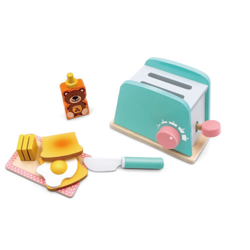 Дървен Тостер И Продукти За Закуска