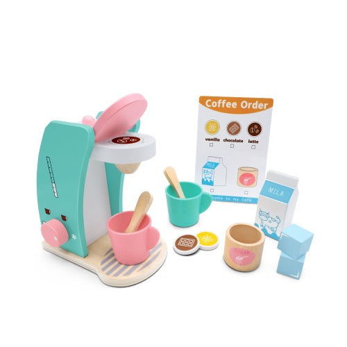 Дървена Кафе Машина И Комплект За Кафе Smartbaby