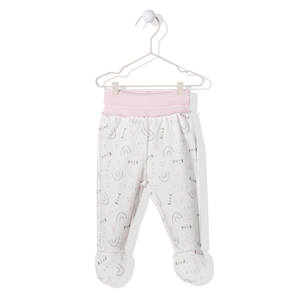 T2968 Ританки Cute And Cool Бял-Розов 6-9M/74Cm --- BebeMama