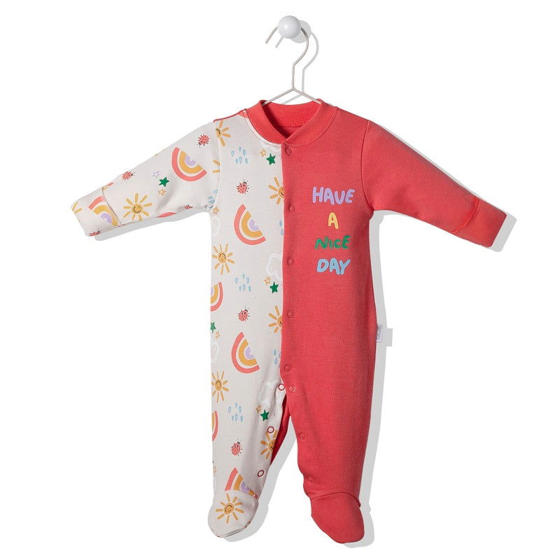 T2991 Гащеризон Joyful Екрю 6-9M/74Cm --- BebeMama