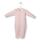 T2999 Гащеризон Hearts Розов 6-9M/74Cm --- BebeMama